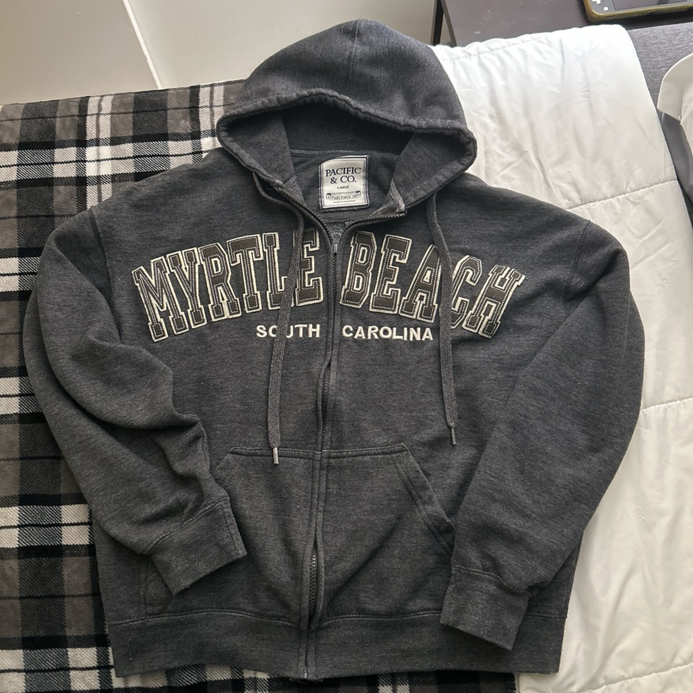 Gray Myrtle Beach Hoodie